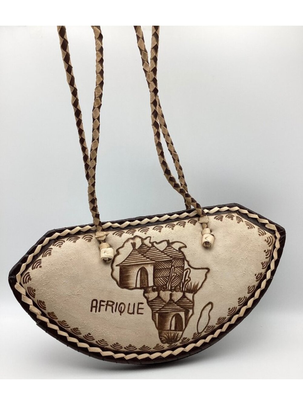 African Burkina Hand Crafted Shoulder Bag-RARE NOS